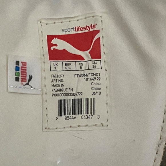 Men's PUMA Suede Classic | Size: 8 | Color: Grey / White - Picture 11 of 12